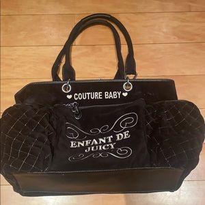 Juicy Couture Diaper Bag in Black